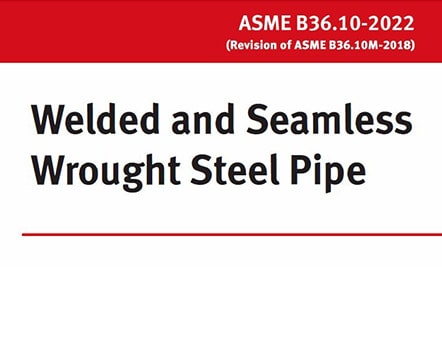 استاندارد لوله های فولادی ASME B36.10M